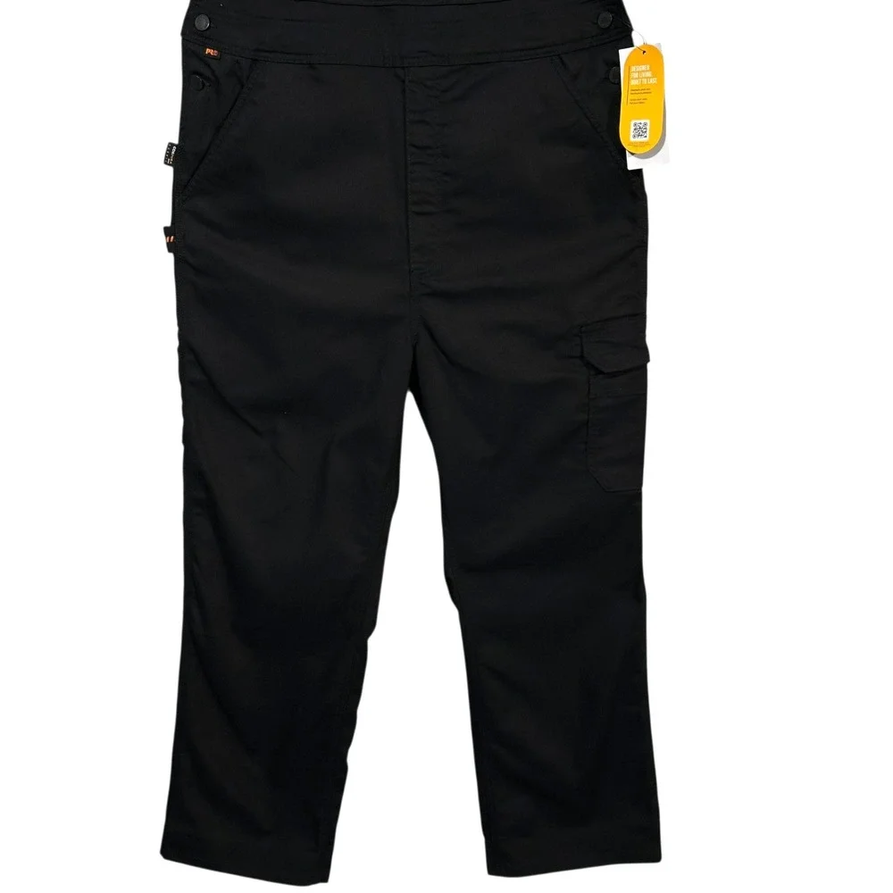 Timberland PRO Men's Ironhide Flex Bib Overalls Size XL (45X30") Black Workwear - Picture 5 of 12